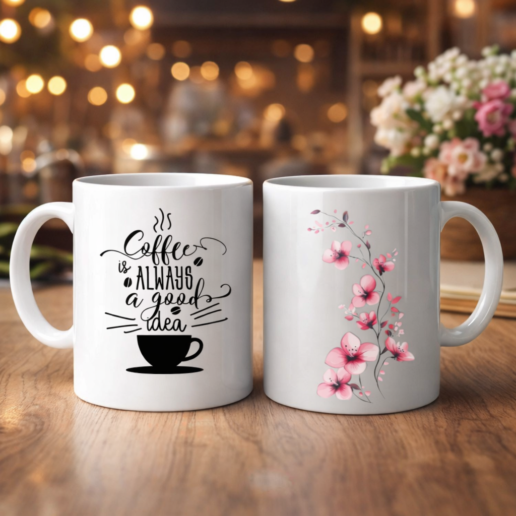 Personalized Mugs. High quality. Available in different designs.