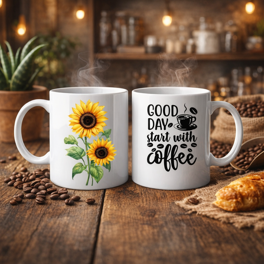 Personalized Mugs. High quality. Available in different designs.