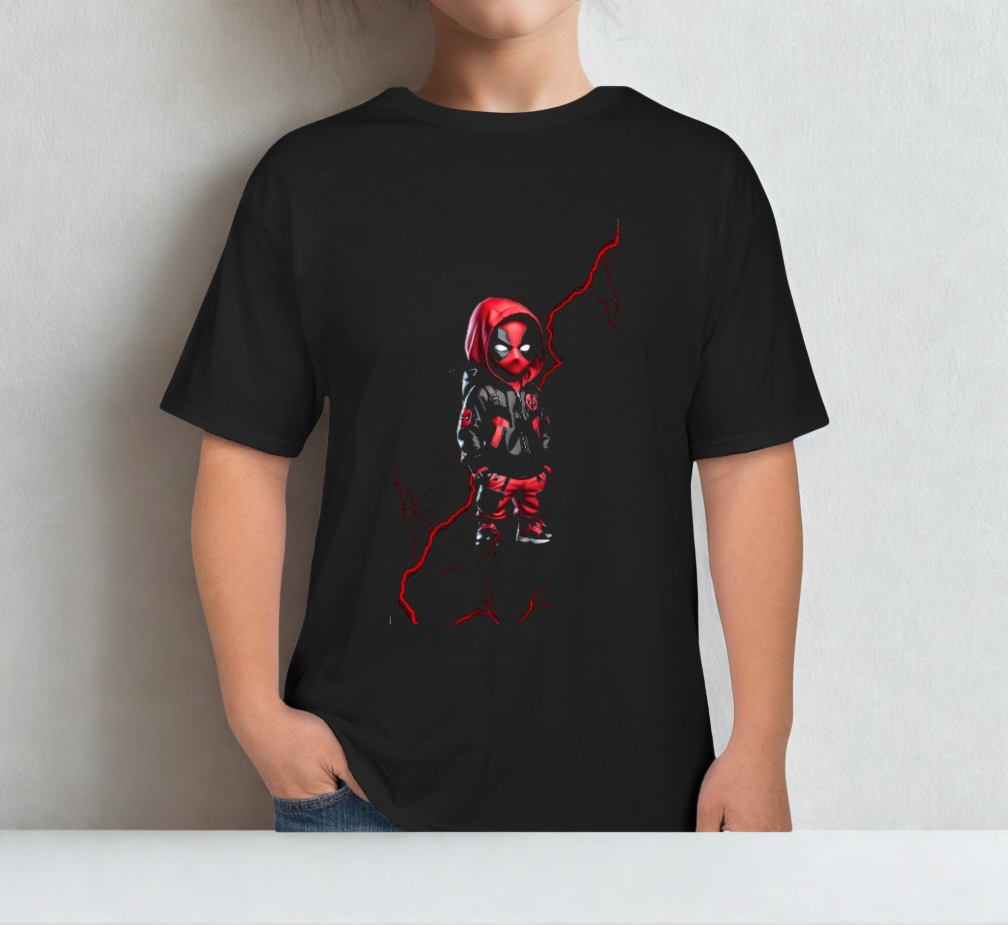 Marvel New Deadpool T-shirt Fashion Deadpool 3D Printed Men's T-shirt Street Casual