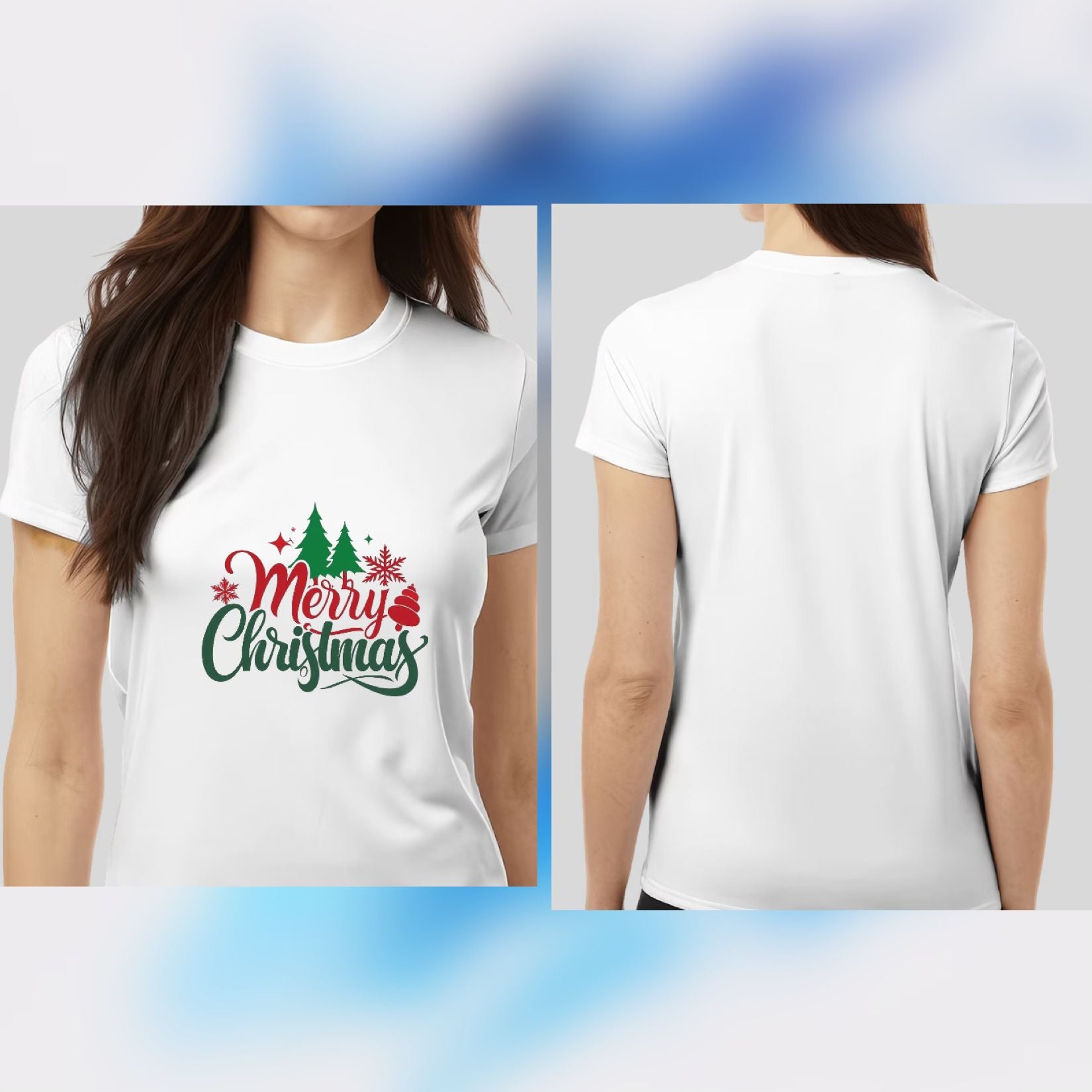 Christmas T Shirts Women's Printed Tops Tees Short Sleeve O-Neck Casual Party Clothing Oversized Ladies Tops