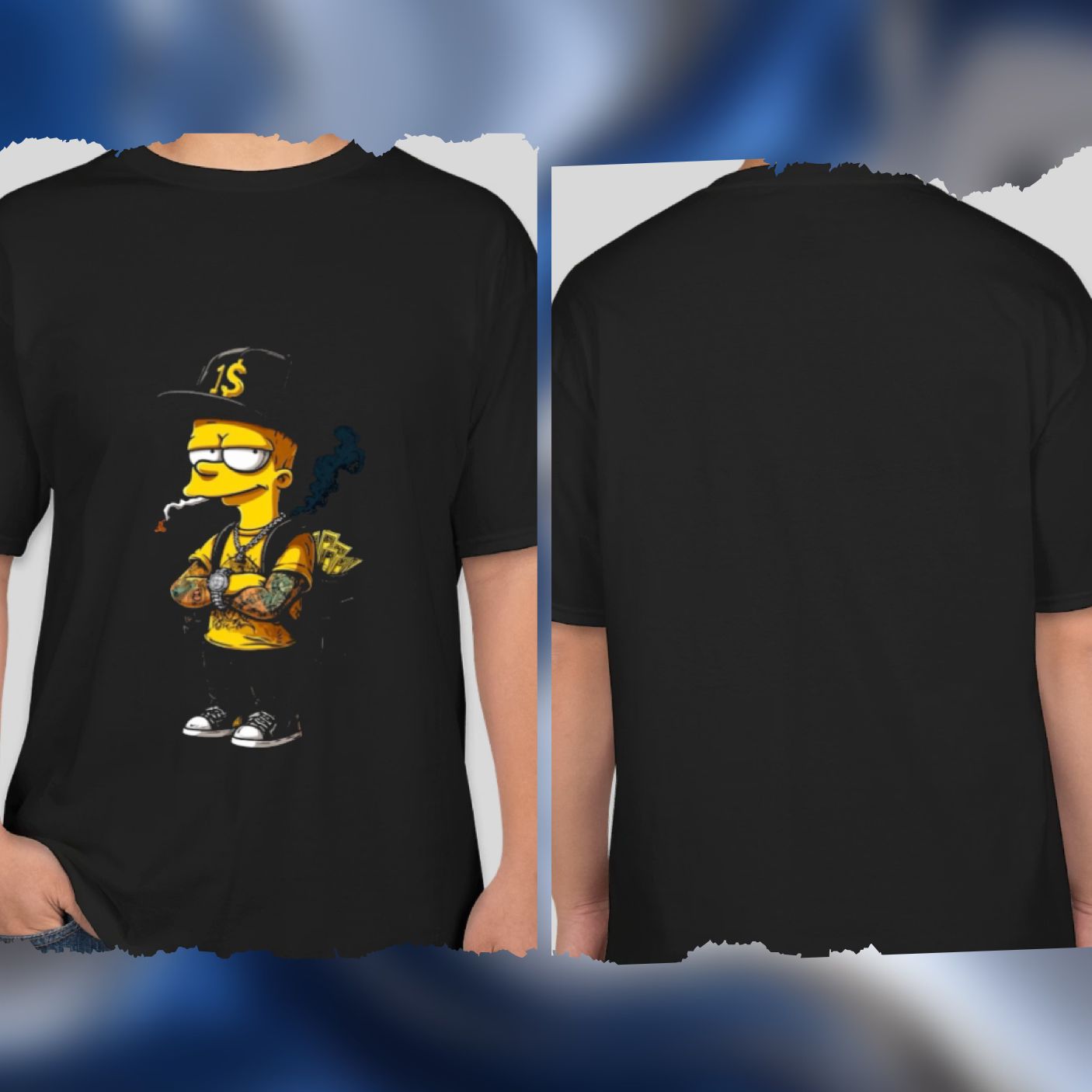 Summer Simpson Round-neck Short-sleeved T-shirt